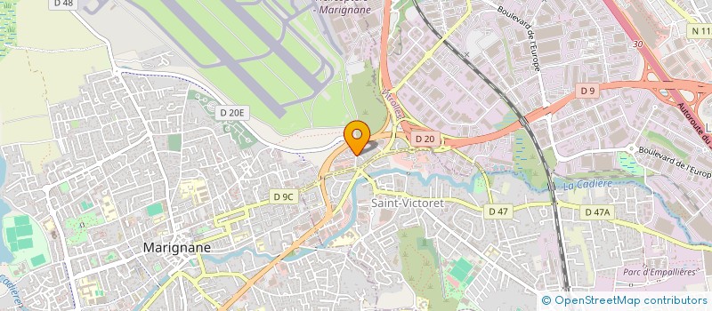 localisation de l'entreprise PRO-CARRO à MARIGNANE