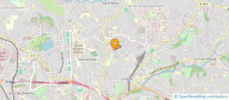 localisation de l'entreprise PRO CHARPENTE COUVERTURE à MARSEILLE 13