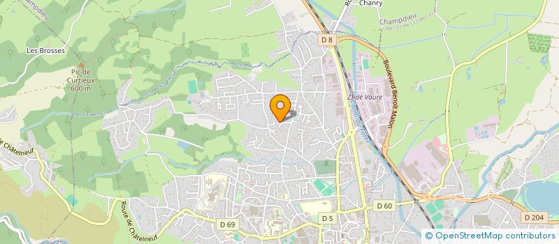 localisation de l'entreprise PRO CHAUFFAGE SARL à MONTBRISON
