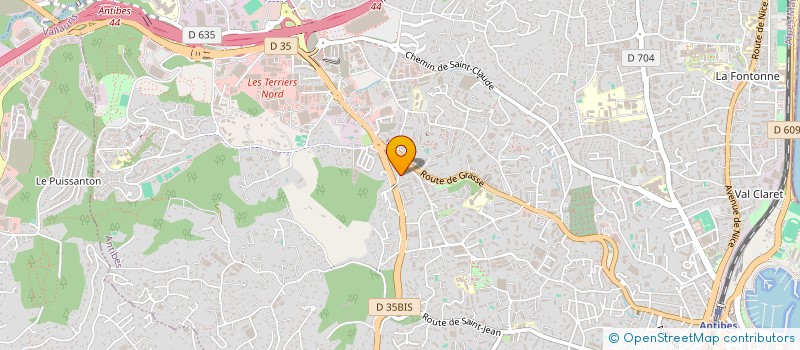 localisation de l'entreprise PRO CLEAN 06 à ANTIBES