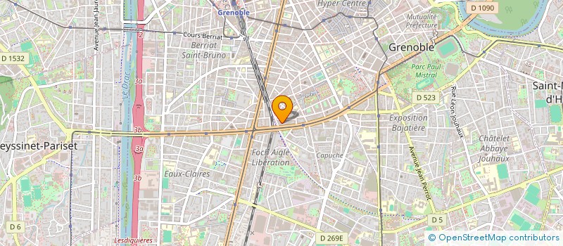 localisation de l'entreprise PRO'CLEAN 38 à GRENOBLE