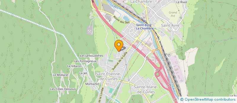 localisation de l'entreprise PRO CLEAN  SAINT-ETIENNE-DE-CUINES