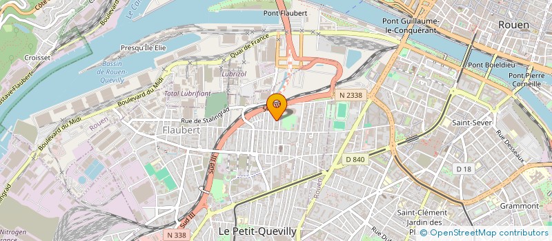 localisation de l'entreprise PRO CLEAN  LE PETIT-QUEVILLY