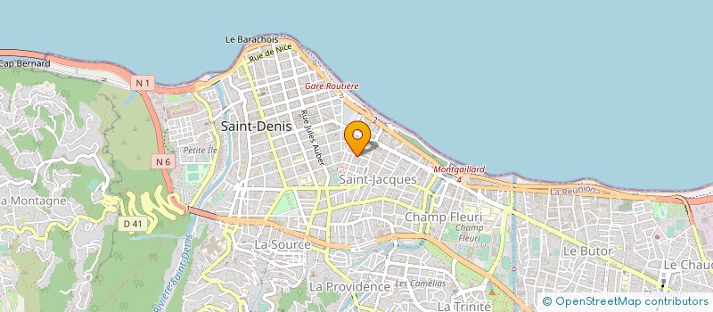 localisation de l'entreprise PRO-CLEAN REUNION à SAINT-DENIS