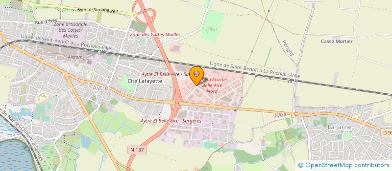 localisation de l'entreprise PRO CLIM 17 à AYTRE