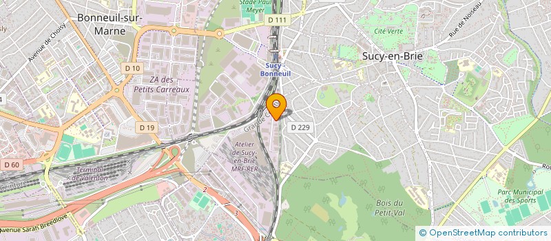 localisation de l'entreprise PRO-CLIM à SUCY-EN-BRIE