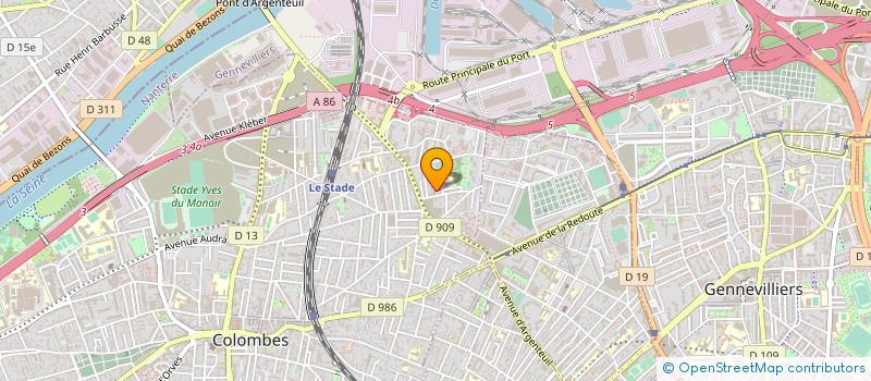 localisation de l'entreprise PRO CLIM à COLOMBES
