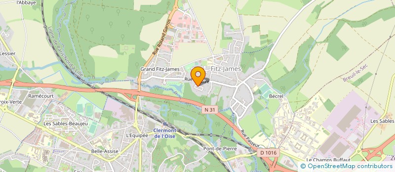 localisation de l'entreprise PRO CLIM  FITZ-JAMES