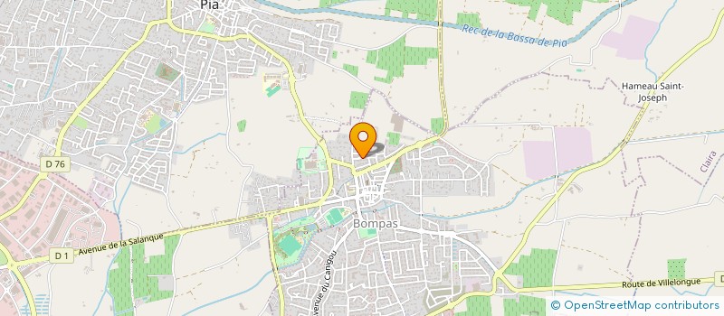 localisation de l'entreprise PRO.CLIM  BOMPAS