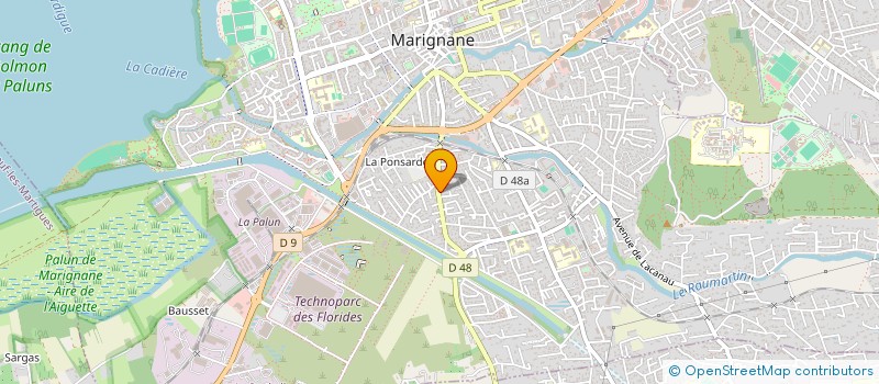 localisation de l'entreprise PRO CLOISONS  MARIGNANE