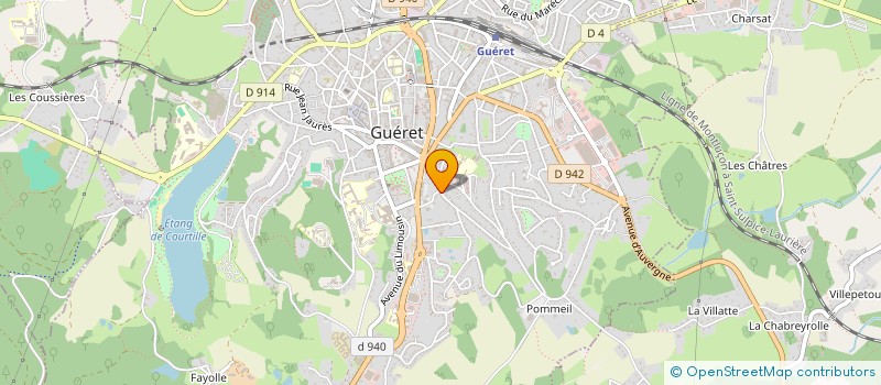 localisation de l'entreprise PRO-COIF à GUERET