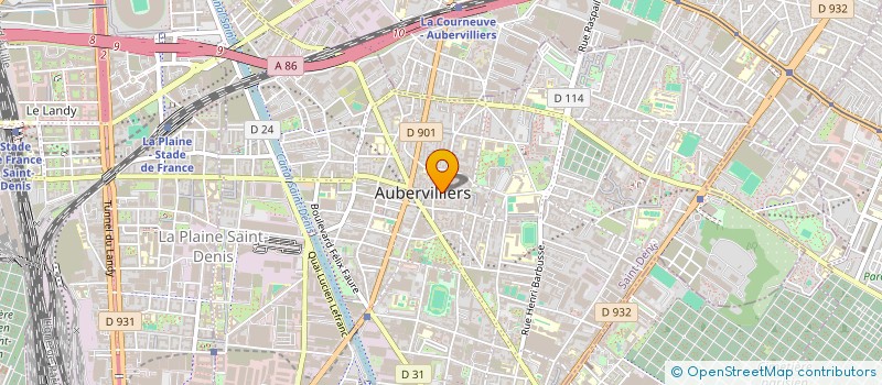 localisation de l'entreprise PRO COIFFURE à AUBERVILLIERS