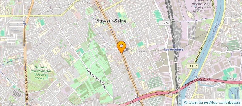 localisation de l'entreprise PRO COIFFURE à VITRY-SUR-SEINE