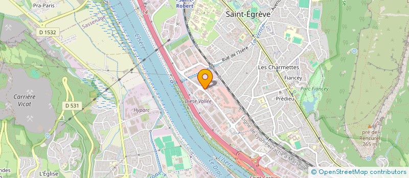 localisation de l'entreprise PRO'COM  SAINT-EGREVE