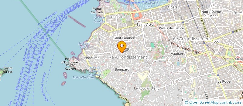 localisation de l'entreprise PRO COM SERVICES à MARSEILLE