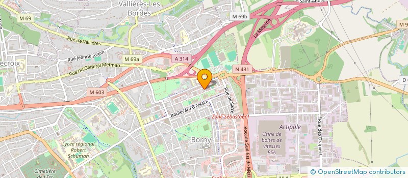 localisation de l'entreprise PRO CONCEPT 57  METZ