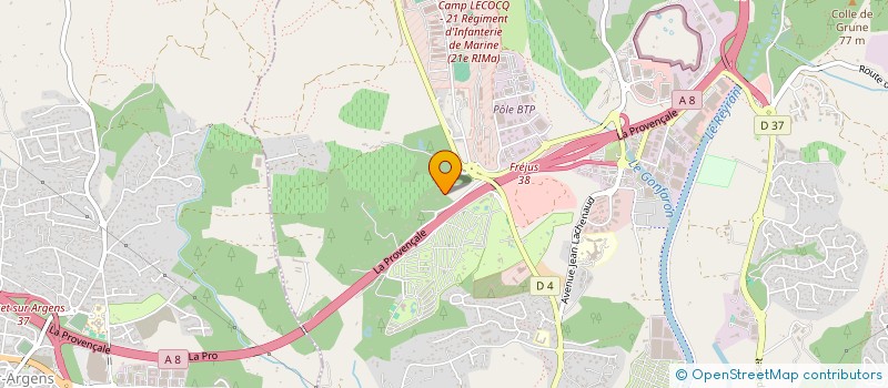 localisation de l'entreprise PRO CONCEPT 83 à FREJUS
