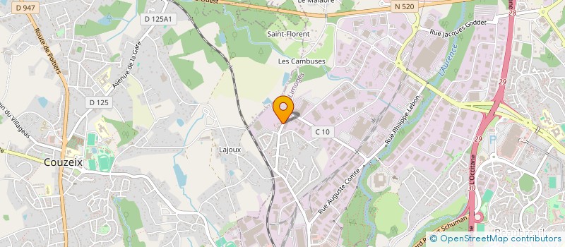 localisation de l'entreprise PRO CONCEPT à LIMOGES