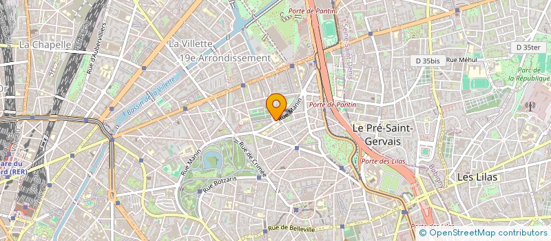 localisation de l'entreprise PRO CONCEPT  PARIS