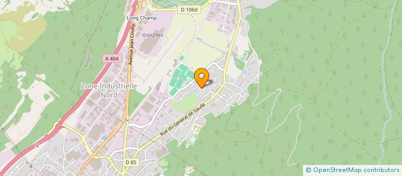 localisation de l'entreprise PRO CONFORT ENERGIE à ARBENT