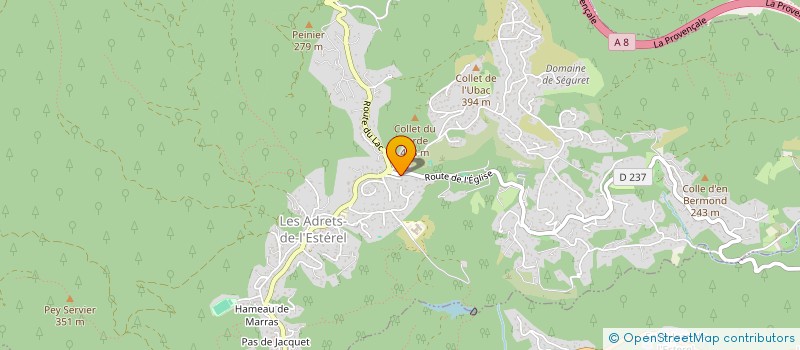 localisation de l'entreprise PRO CONNECT SERVICE à LES ADRETS-DE-L'ESTEREL