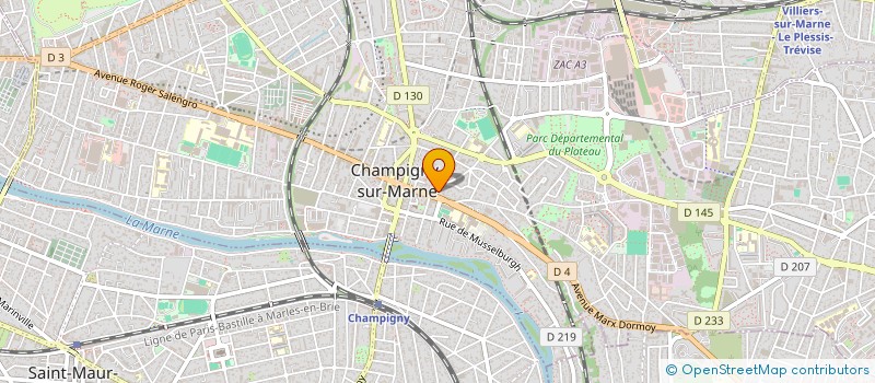 localisation de l'entreprise PRO CONSILIUM à CHAMPIGNY-SUR-MARNE