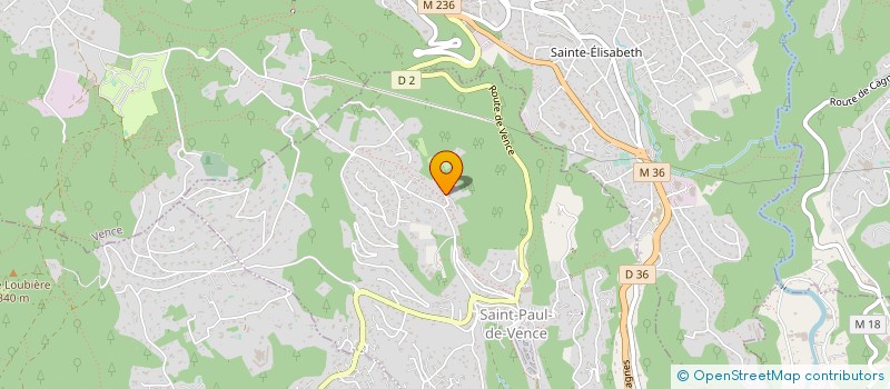 localisation de l'entreprise PRO CONSTRUCTION à SAINT-PAUL-DE-VENCE