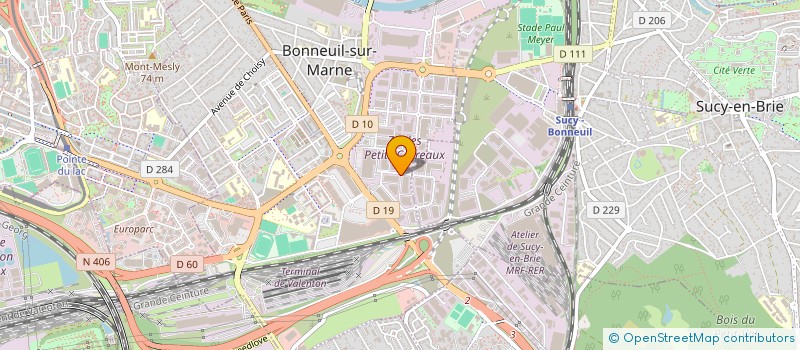localisation de l'entreprise PRO-COURSES à BONNEUIL-SUR-MARNE