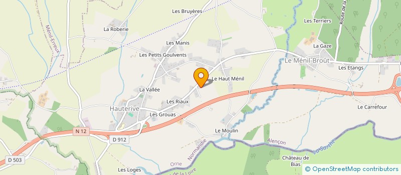 localisation de l'entreprise PRO COUVERTURE à HAUTERIVE