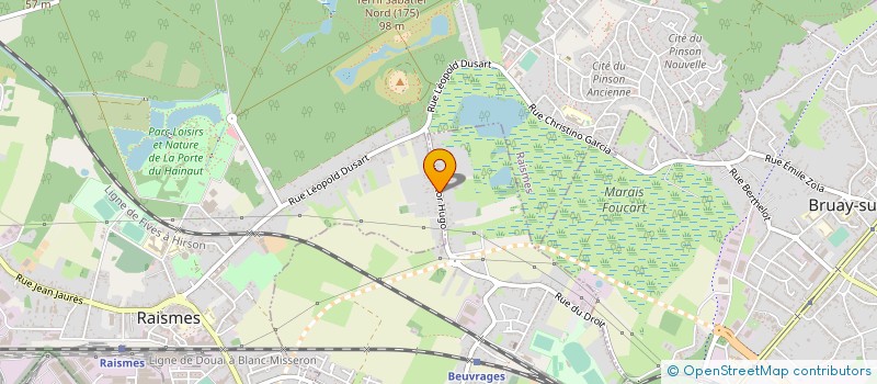 localisation de l'entreprise PRO COUVERTURE  RAISMES