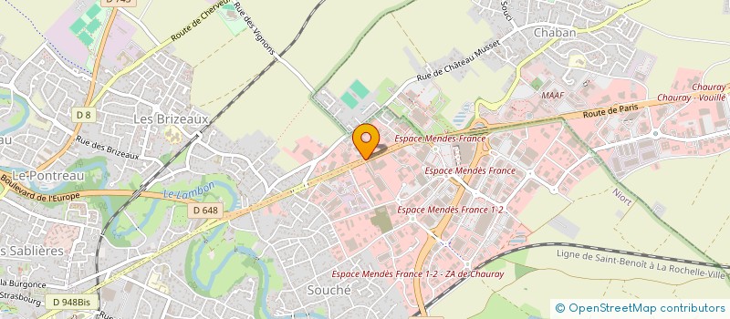 localisation de l'entreprise PRO CUISINE SERVICE à NIORT