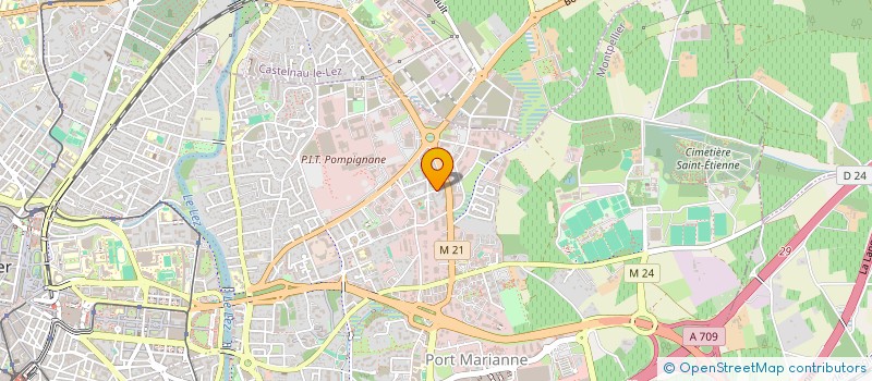 localisation de l'entreprise PRO D'HYG SUD à MONTPELLIER