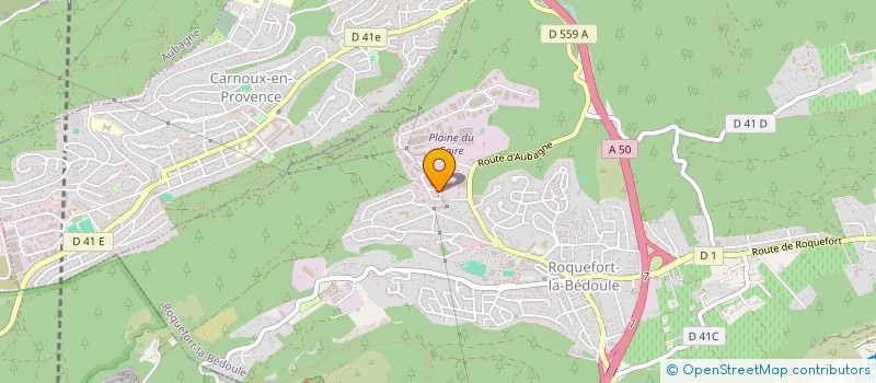 localisation de l'entreprise PRO DAMSO INVESTISSEMENT  ROQUEFORT-LA-BEDOULE