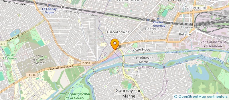 localisation de l'entreprise PRO DB  CHELLES