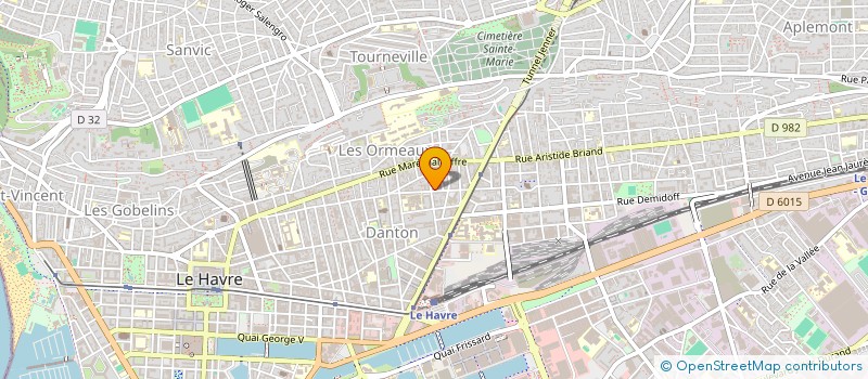 localisation de l'entreprise PRO DE NORMANDIE  LE HAVRE