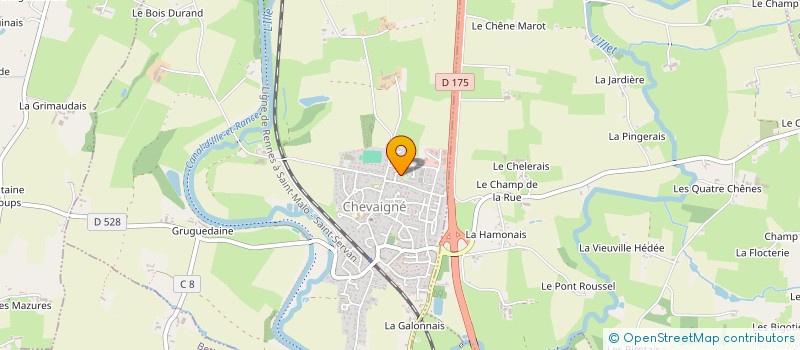 localisation de l'entreprise PRO.DE.TECH  CHEVAIGNE