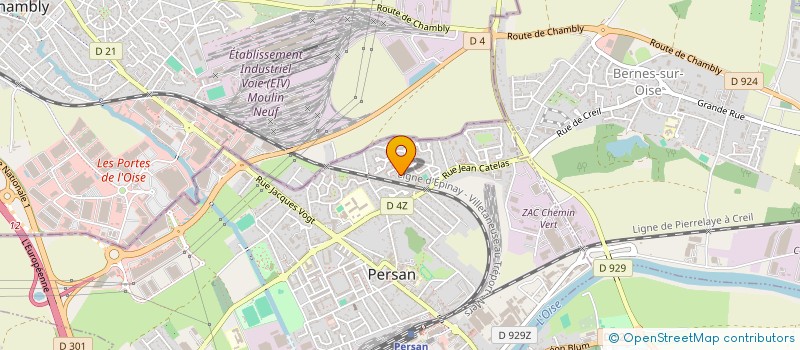 localisation de l'entreprise PRO DECO 95  PERSAN