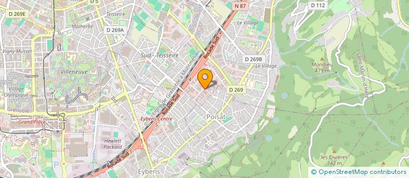 localisation de l'entreprise PRO DECO PEINTURE  SAINT-MARTIN-D'HERES