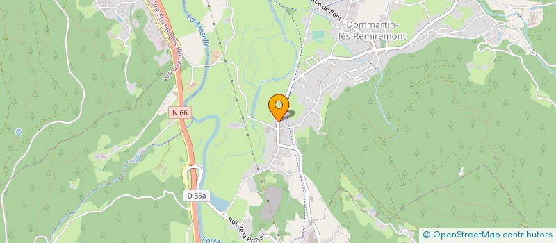 localisation de l'entreprise PRO'DECOR  DOMMARTIN-LES-REMIREMONT