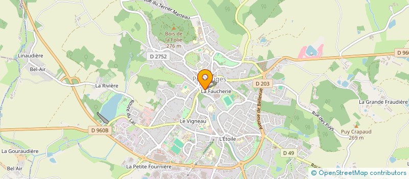 localisation de l'entreprise PRO DECOUPE à POUZAUGES