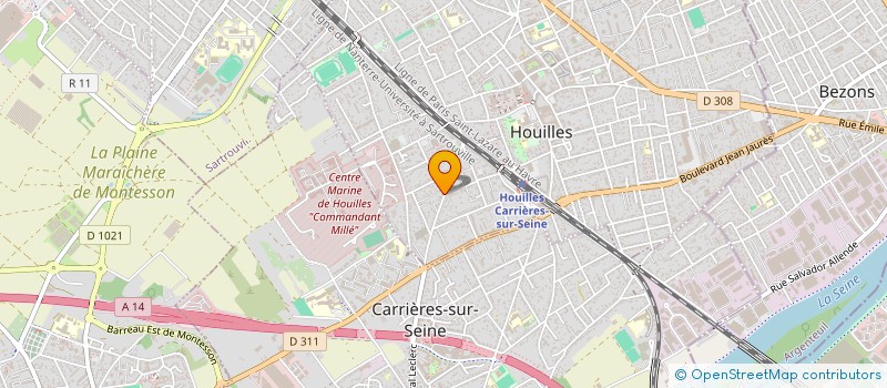 localisation de l'entreprise PRO-DEFIBCARE SAS  HOUILLES