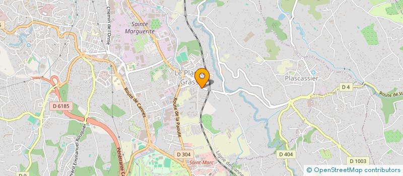 localisation de l'entreprise PRO DESIGN à GRASSE