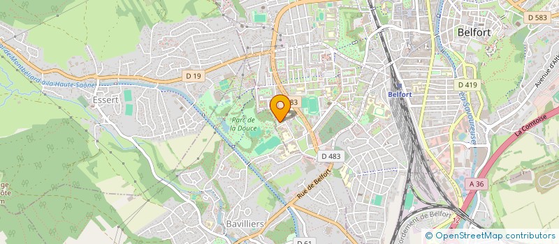 localisation de l'entreprise PRO-DESIGN TP SARL  BELFORT