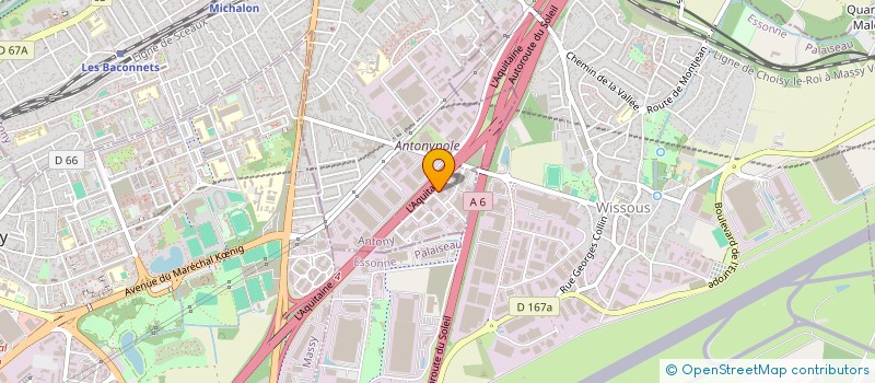 localisation de l'entreprise PRO-DIFF à ANTONY