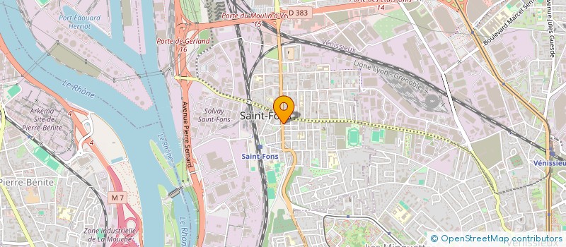 localisation de l'entreprise PRO DIFFUSION à SAINT-FONS
