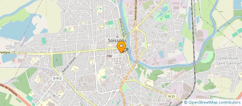 localisation de l'entreprise PRO DIRECT IMMO à SOISSONS