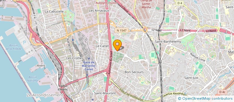 localisation de l'entreprise PRO DISTRIB à MARSEILLE