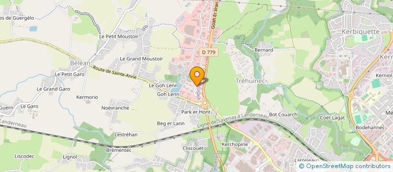 localisation de l'entreprise PRO DISTRIBUTION FERMETURES à PLESCOP