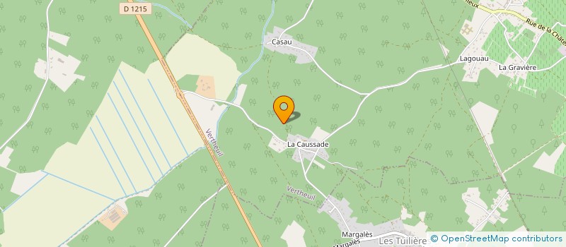 localisation de l'entreprise PRO'DT à VERTHEUIL