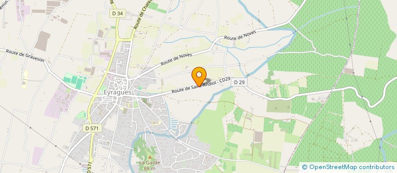 localisation de l'entreprise PRO DU NET  EYRAGUES